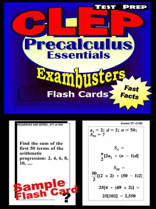 Title details for CLEP Precalculus Test—CLEP Math Flashcards—CLEP Prep Exam Workbook by CLEP Exambusters - Available